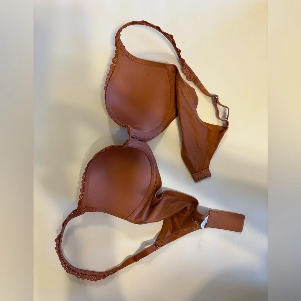 Aerie Real Sunnie Demi lace trim bra size 34A NWOT